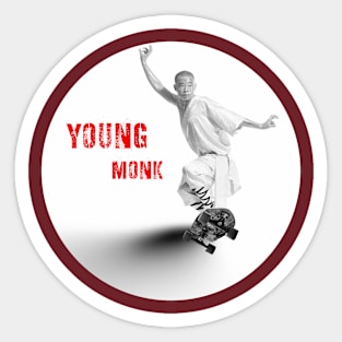 Young monk Sticker